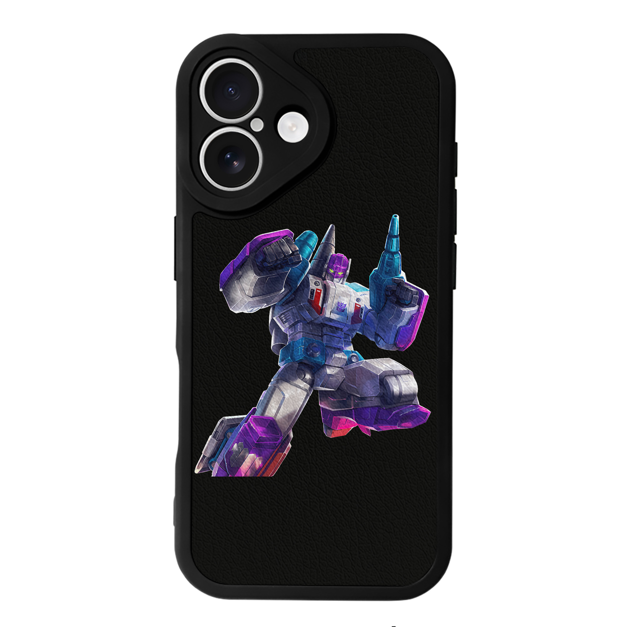 （画像用） Transformers トランスフォーマー 【iPhone 16シリーズ対応】シリコンスマホケース（レザー調） 材質：シリコン